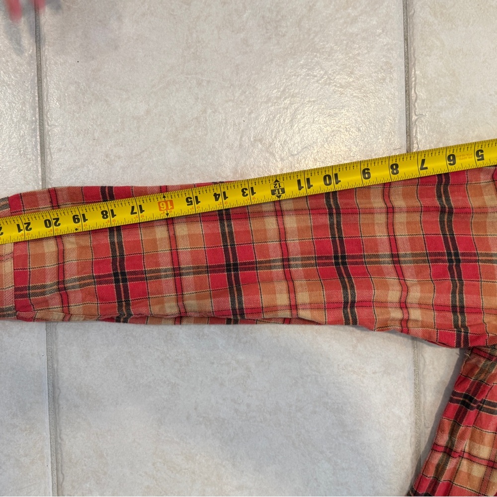 Duck Camp - Red and Tan Plaid Button-Down Shirt SZ. M - Picture 4 of 5